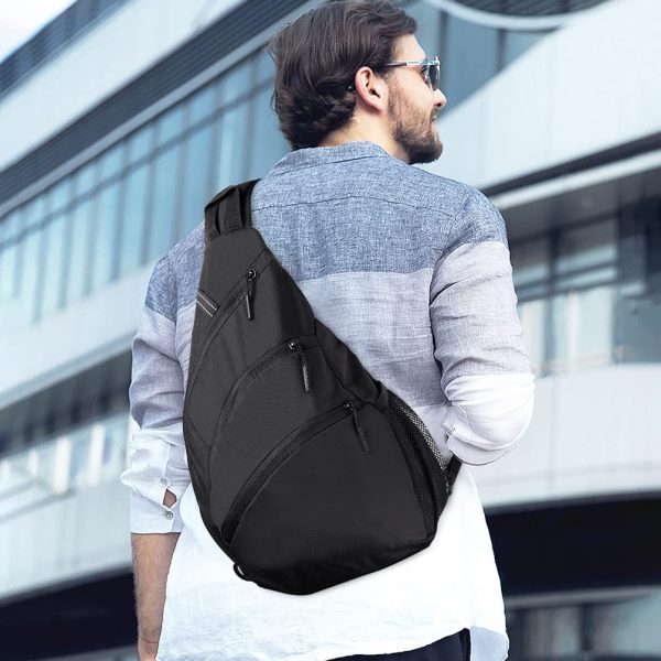 Atarni Zaino Monospalla Borsa Tracolla Piccolo - Petto Uomo Borse a Spalla Sportiva Borsello Tracollo Crossbody Sling Bag per iPad e Lavoro Scuola Viaggio Trekking Marsupio Multitasche - immagine 5