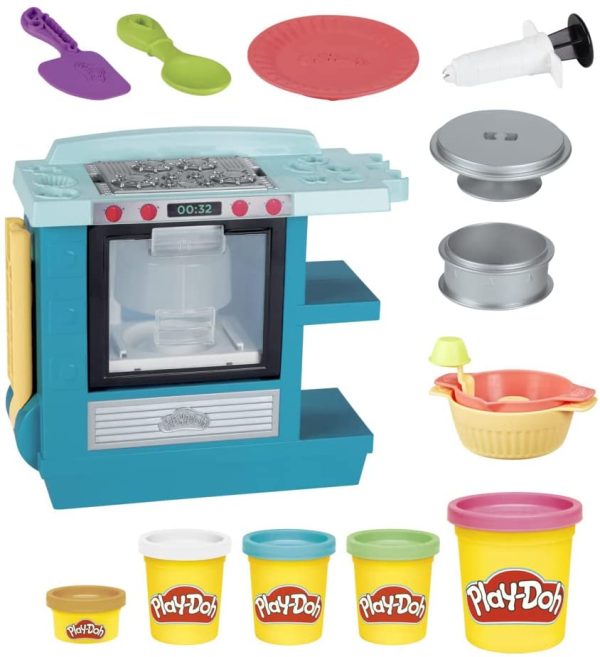 Hasbro Play-Doh Kitchen Creations - Playset Il Dolce Forno di Play-Doh, per Bambini dai 3 Anni in su, con 5 Colori di Pasta da Modellare Atossica - immagine 7