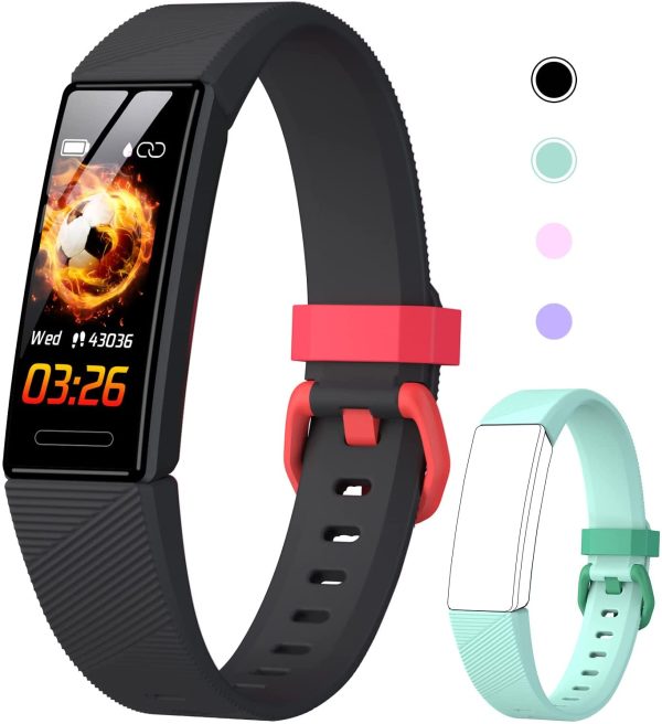 DIGEEHOT Orologio Fitness Tracker Bambino Bambina,Smartwatch per Bambini con Contapassi, Cardiofrequenzimetro, Monitor del sonno, Tracker di Attivit?? Impermeabile IP68 con 2 Cinturini - immagine 8