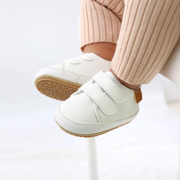 A68 Scarpe Neonato Unisex in Pelle Morbida,Scarpe da Ginnastica Unisex-Bambini 0-18 Mesi - immagine 5