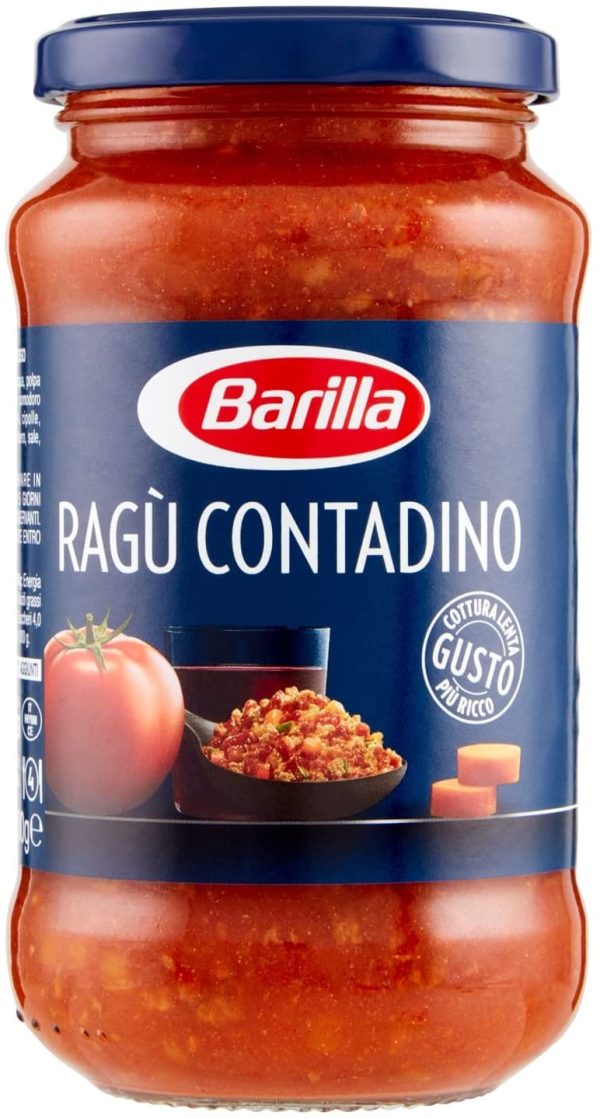 Barilla Sugo Rag?? Contadino Salsa Pronta al Pomodoro con Vino Rosso, 400g - immagine 2