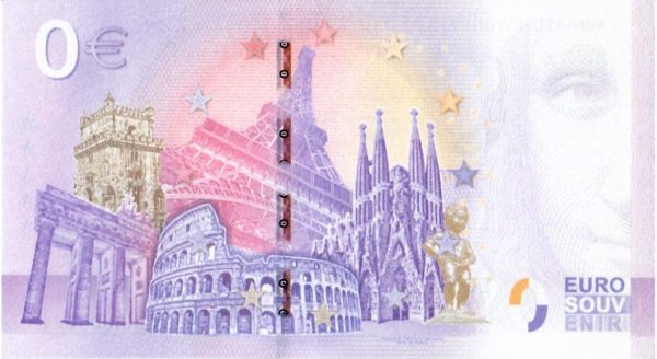 Banconota da 0 Euro Italia 2020 ?? Roma Colosseo ?? Souvenir Zero ? - immagine 2