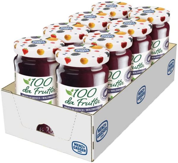 Menz & Gasser Composta 100Dafrutta Frutti Di Bosco, 100% Frutta, 1 Vaso X 240G - 240 gr