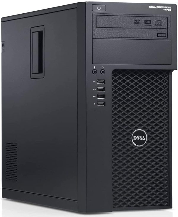 Precision T1700 Tower PC Computer Intel Core i7-4770 Ram 8GB SSD 240GB Windows 10 Pro (Ricondizionato) - immagine 2