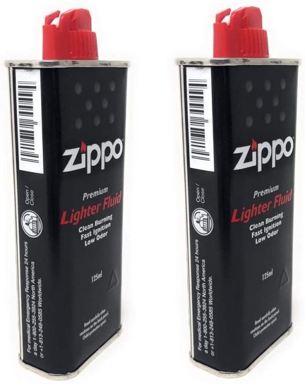 ZIPPO Benzina Originale 2 Flaconi da 125ml cadauno (Totale 250ml) - immagine 2