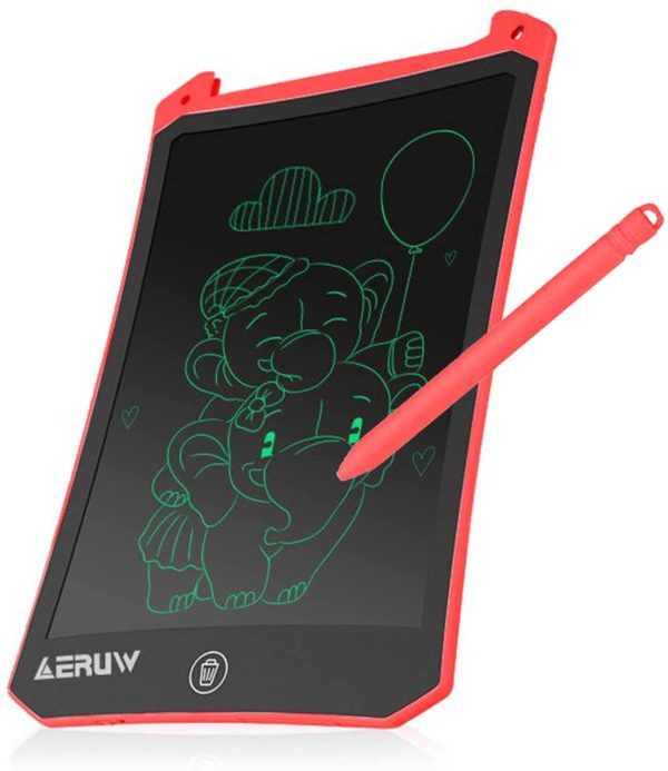 Tavoletta Grafica LCD Scrittura 8,5 Pollici, Elettronica Tavoletta per Scrittura Lavagna Portatile da Disegno Studenti Famiglia Ufficio Drawing Pad Regalo per Bambini (Red)