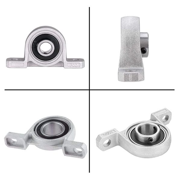 4 Pezzi Cuscinetto a Sfere Autoallineante con Foro da 10 mm, Sfera Montato Pillow Block Bearing Inserire, Kit di Accessori per Blocco Cuscino per Sostituzione Stampante 3D, KP000