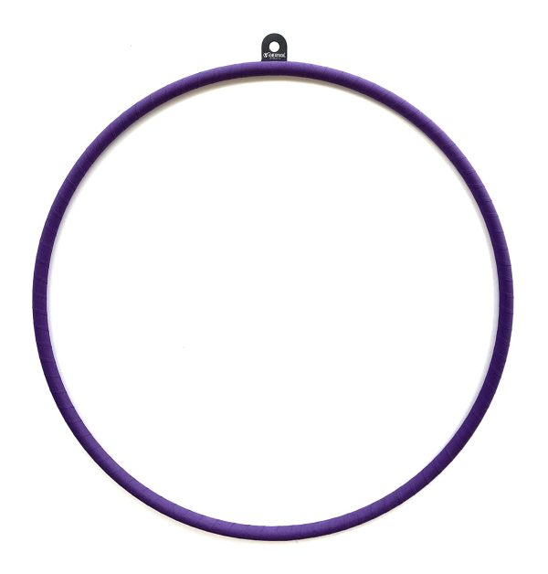 Anello acrobatico aereo, aerial hoop,lira per fare acrobazie aeree come nei tessuti yoga, pilates, acrobati circensi, trapezi, lyra, ecc. - immagine 7