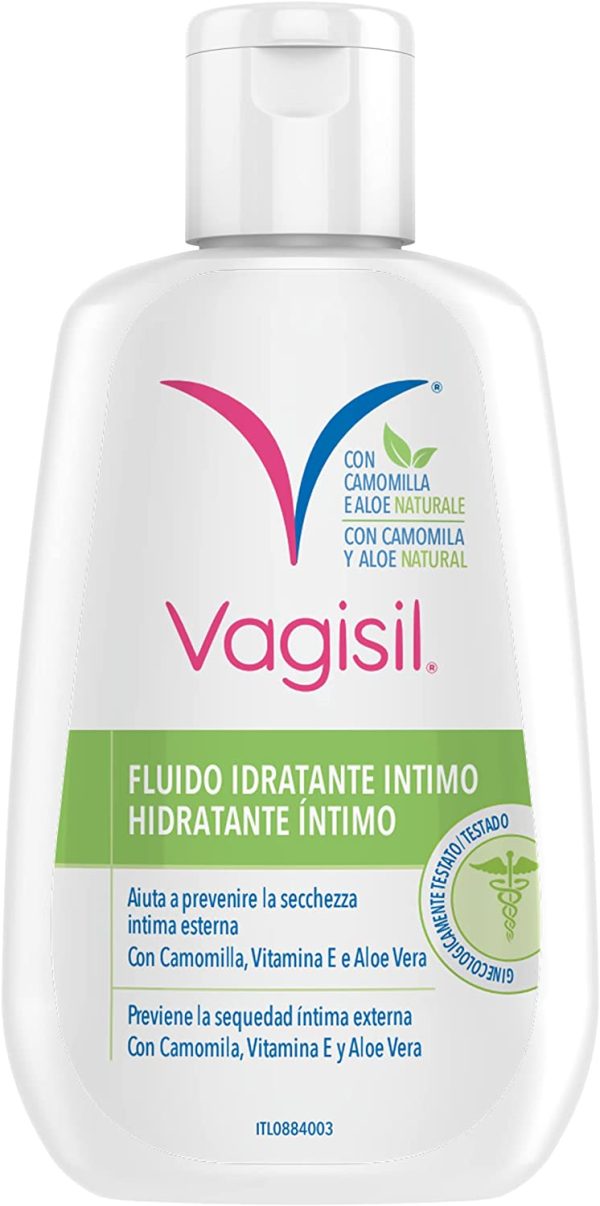 VAGISIL INTIMA Fluido Idratante Intimo, Con Estratti Di Camomilla, Vitamina E, Aloe Vera. - 50 ml