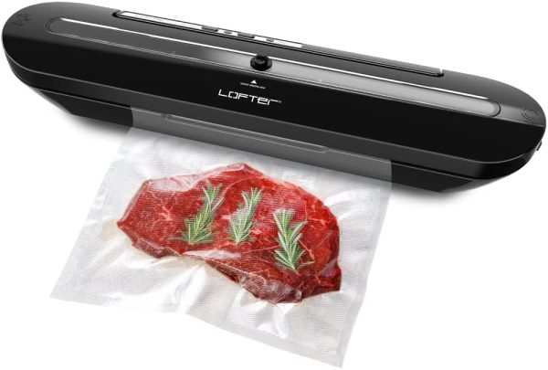 Macchina Sottovuoto per Alimenti Professionale LOFTER Sigillatrice Sottovuoto Automatica Portatile Vacuum Sealer Sigillatore a Vuoto Macchinetta Cibi Sottovuoto con 10 Sacchetti e 1 Tubo (80 watt) - immagine 7