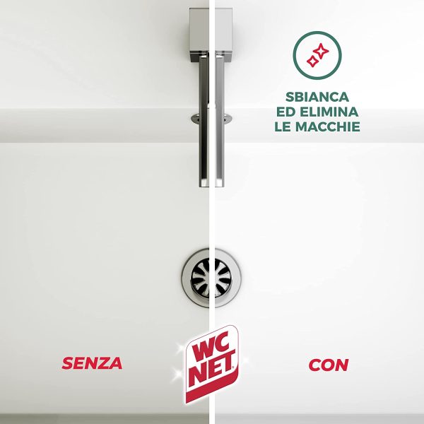 Wc Net - Candeggina Gel Extra White, Detergente per Sanitari e Superfici, Fragranza Ocean Fresh, 700 ml x 3 Confezioni