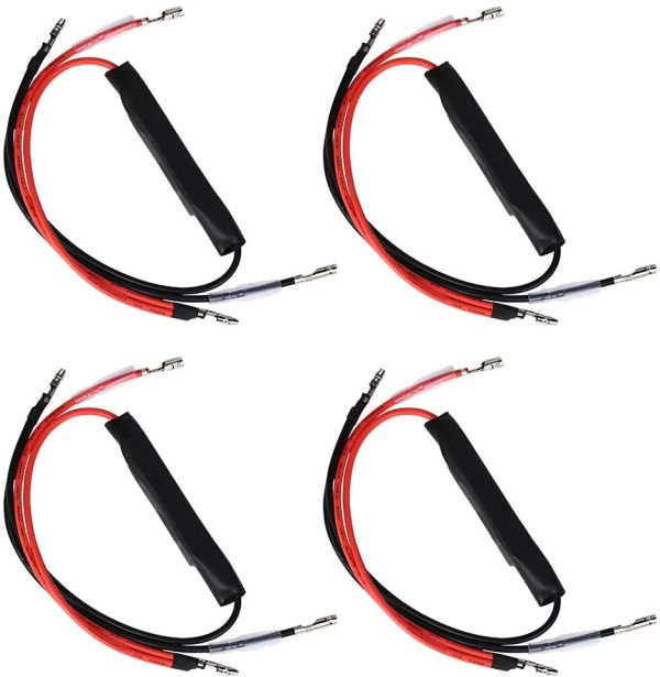 Moto LED lampeggiatore 4PCS 12V Motorbike Indicatore di direzione Indicatore di Resistenza Flash Fix Error (10W) - immagine 2