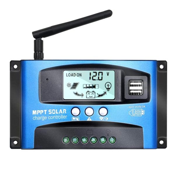 Y&H 30A 12V/24V MPPT Solar Charge Controller w/LCD Display Dual USB and WIFI, Solar Panel Regulator fit for Gel Flooded and Lithium Battery Model: BL912-30A-WIFI (blu) - immagine 9