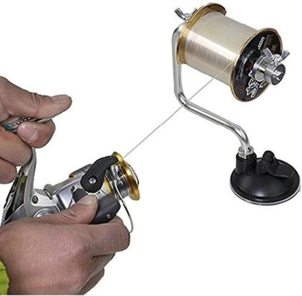 PAMRAY Portable Pesca Linea Avvolgitore Bobina Winder Spooler Sistema Alluminio Tackle - immagine 3