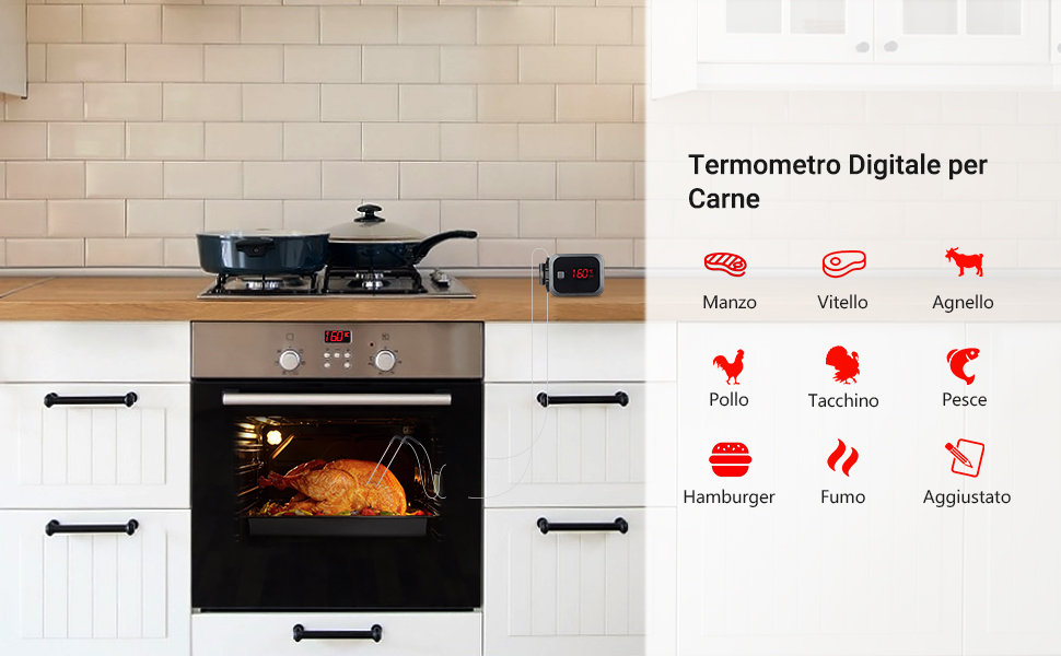 Termometro da Cucina Digitale Termometro per Cucina