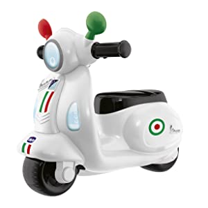 chicco, vespa, cavalcabile, gioco