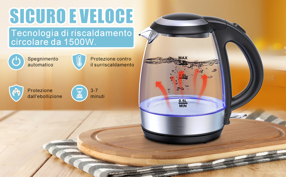 Bollitore Acqua Elettrico