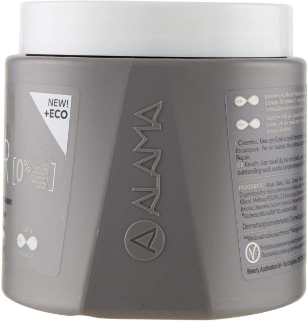 Alama Professional Repair Maschera Ristrutturante per Capelli Danneggiati e Sfibrati, 500 Millilitri