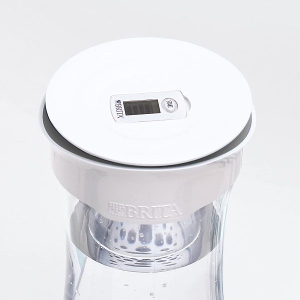 BRITA Bottiglia filtrante - Bottiglia filtrante per acqua compatibile con dischi filtranti MicroDisc, 1.3 L, riduce cloro e microparticelle, 1 MicroDisc incluso per 4 settimane di filtrazione