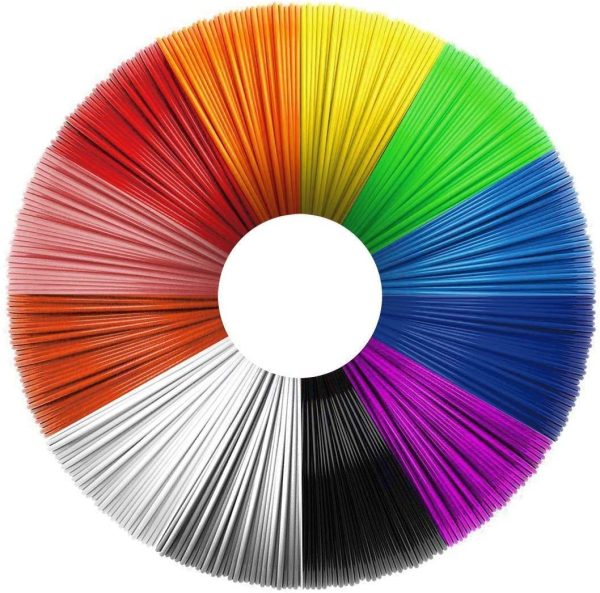 Filamento 3D Penna, Filamento PLA 12 Colori, 10 Piedi per Colore 1.75mm Diameter, Niente Odore, Eco-Compatibile, Adatto per Adulti, Nambini, Amanti della Stampa 3D - immagine 6