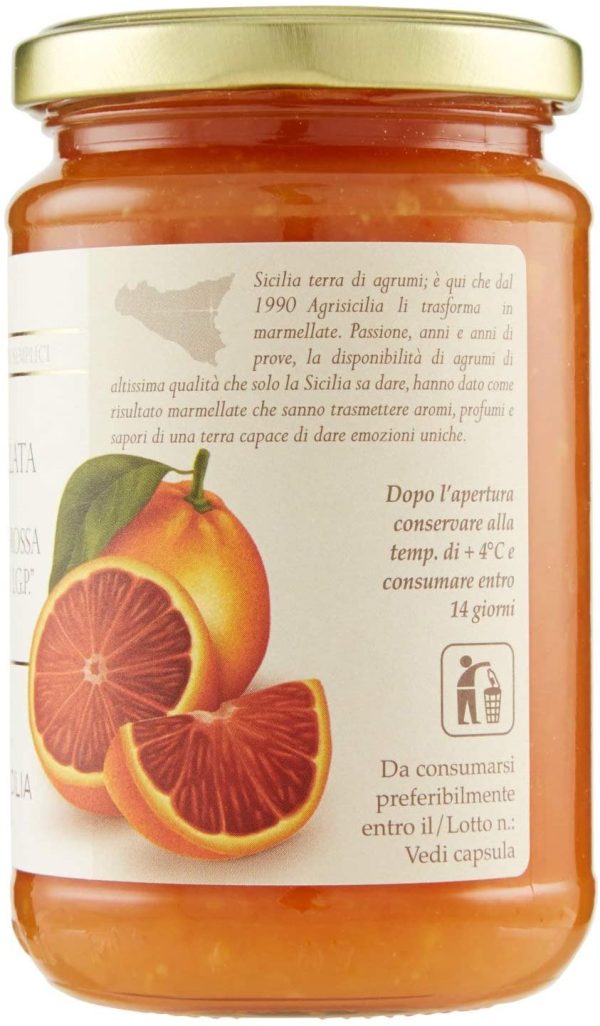 Agrisicilia Marmellata di Arancia Rossa di Sicilia IGP - 360 g