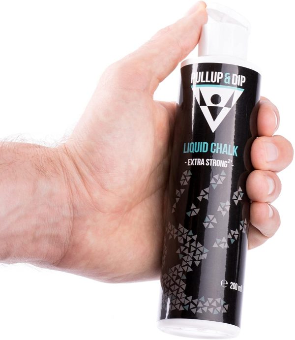 PULLUP & DIP Magnesia Liquido, Gesso Liquido per Presa Perfetta in Sport, Scalate, Roccia, Crossfit, Calisthenics, Ginnastica, Sollevamento Pesi ?C Liquid Chalk Magnesite Liquido (1 x 200 ml) - immagine 8