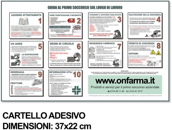 FARMA2 Cassetta Medica Primo Pronto Soccorso Completa di MISURATORE di Pressione e Cartello di Primo Soccorso Conforme DM 388 Allegato 1 per aziende con 3 o pi?? Lavoratori