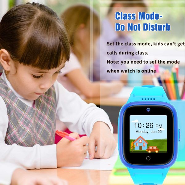 4G Smartwatch Phone per Bambini GPS Tracker, Impermeabile Watch con Posizione in Tempo Reale WIFI Videochiamata Pedometro Geofence SOS Anti-Perso orologio Regalo per Ragazzi e Ragazze - immagine 3