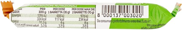 Equilibra Integratori Alimentari, Barretta Protein 31% Low Sugar Caramello, ad Alto Contenuto di Proteine, Basso Contenuto di Zuccheri e Ricco di Fibre, 24 Barrette da 35 g