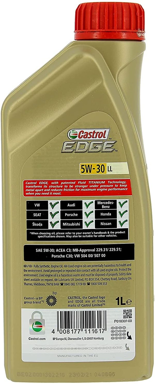 Castrol EDGE - Olio motore Titanium FST 5W-30 LL - immagine 2