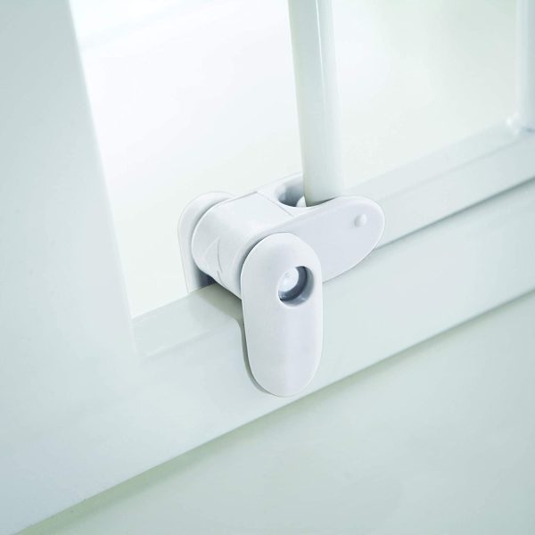 Munchkin Maxi-Secure Cancelletto di sicurezza con fissaggio a pressione, Per aperture tra 76 - 82 cm, Massimo 117 cm con estensioni non incluse, Bianco - immagine 4