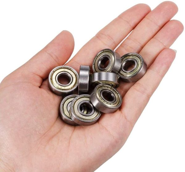 Cuscinetti a sfera mini 608zz, in metallo, doppia protezione 8 x 22 x 7 mm, 20 pezzi, Cuscinetti per Pattini, Rollerblade e Skateboard, 608 ZZ Miniature Groove Cuscinetti a sfere, a Doppia Protezione - immagine 6