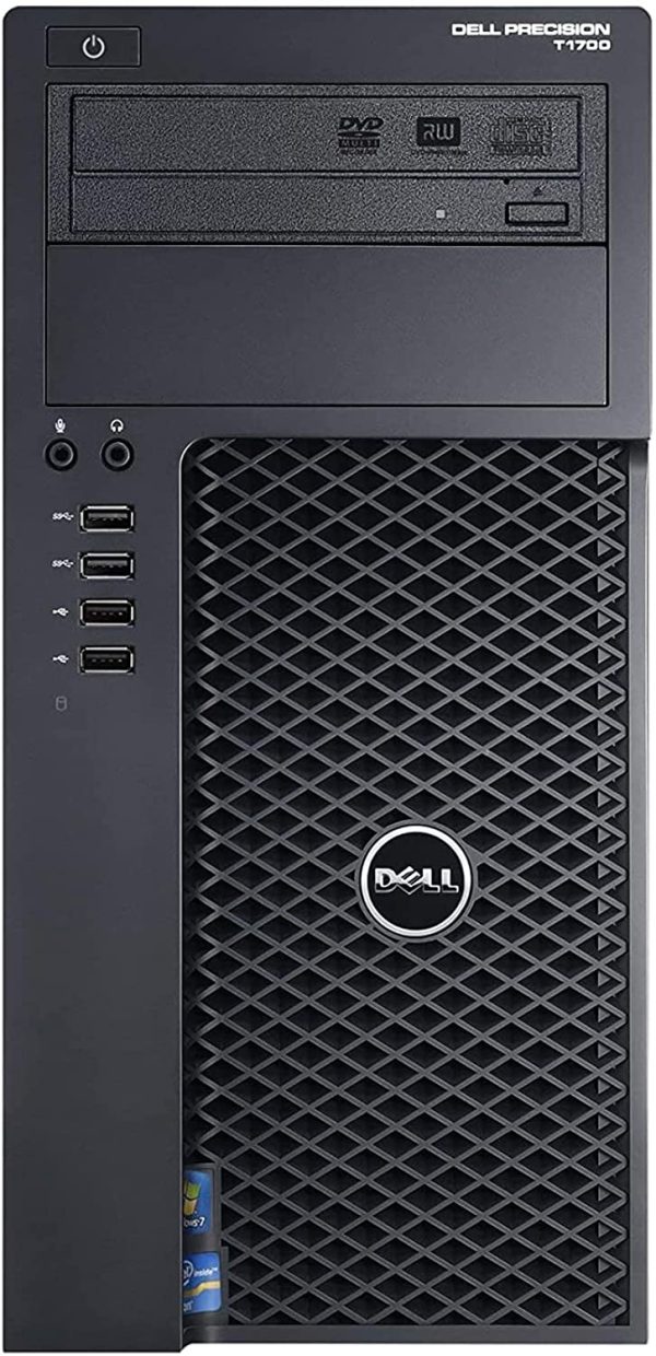 Precision T1700 Tower PC Computer Intel Core i7-4770 Ram 8GB SSD 240GB Windows 10 Pro (Ricondizionato)