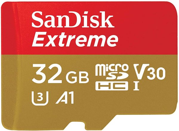 Extreme Scheda di Memoria microSDHC da 32 GB e Adattatore SD con App Performance A1 e Rescue Pro Deluxe, fino a 100 MB/sec, Classe 10, UHS-I, U3, V30 - immagine 4