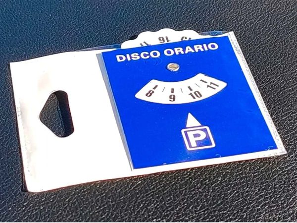 PT608279, Disco Orario Adesivo, Disco di Tempo Tipo Europa, Parchimetro Disco Parcheggio in Plastica Con Porta Permesso Autoadesivo - immagine 6