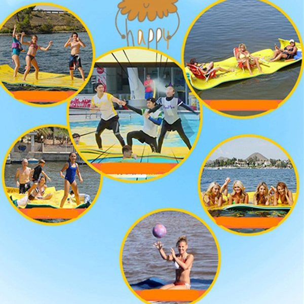 Tappetino Galleggiante per Piscina, Materiale XPE, Leggero E Veloce da Riporre, Impermeabile E Resistente agli Strappi, Adatto per Prendere Il Sole, Parco Giochi per Bambini, Sport Acquatici - immagine 6