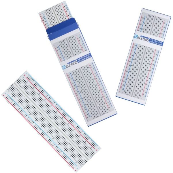 Elegoo 3pcs Breadboard con 830 Punti Senza Bisogno di Saldature Kit per Uno R3 Mega - immagine 7