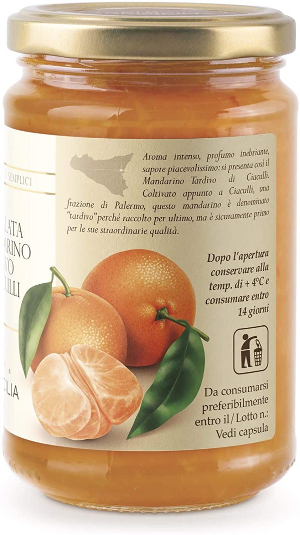 Agrisicilia Marmellata di Mandarino Tardivo di Ciaculli, 360 g