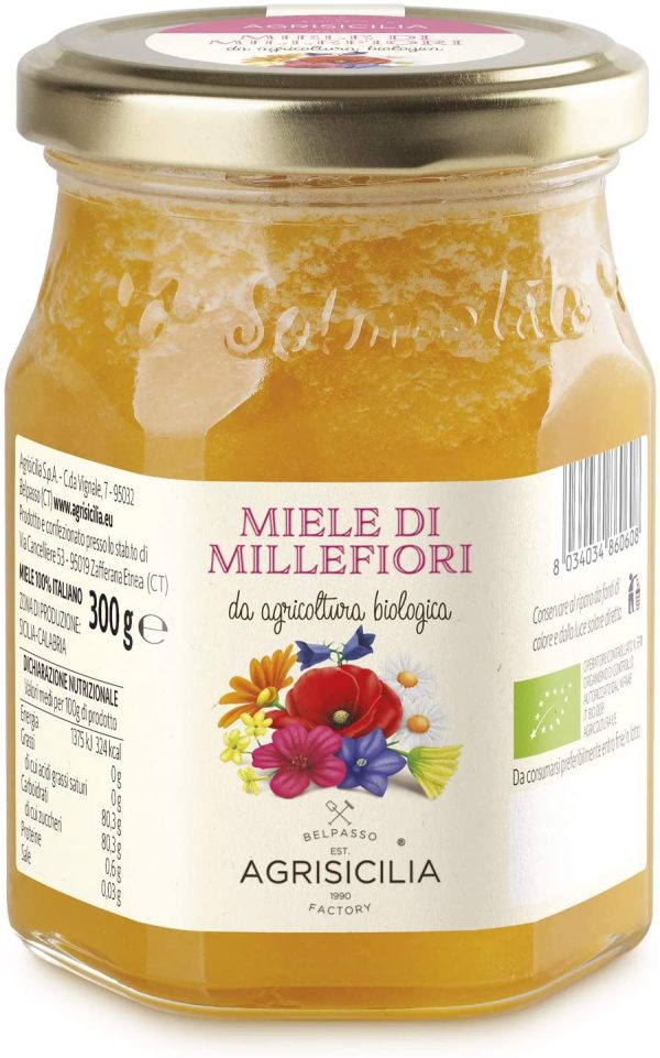 Agrisicilia Miele Millefiori Da Agricoltura Biologica - 300 g - immagine 3