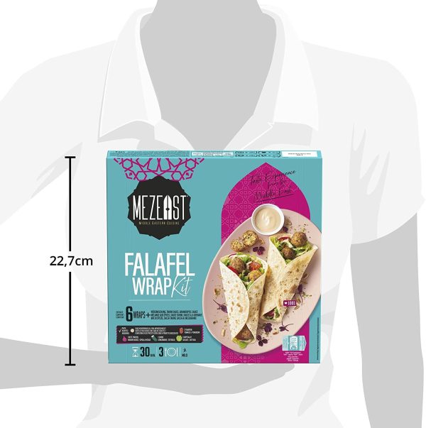 MEZEAST MIDDLE EASTERN CUISINE FALAFEL WRAP KIT kit per falafel 420g - immagine 5