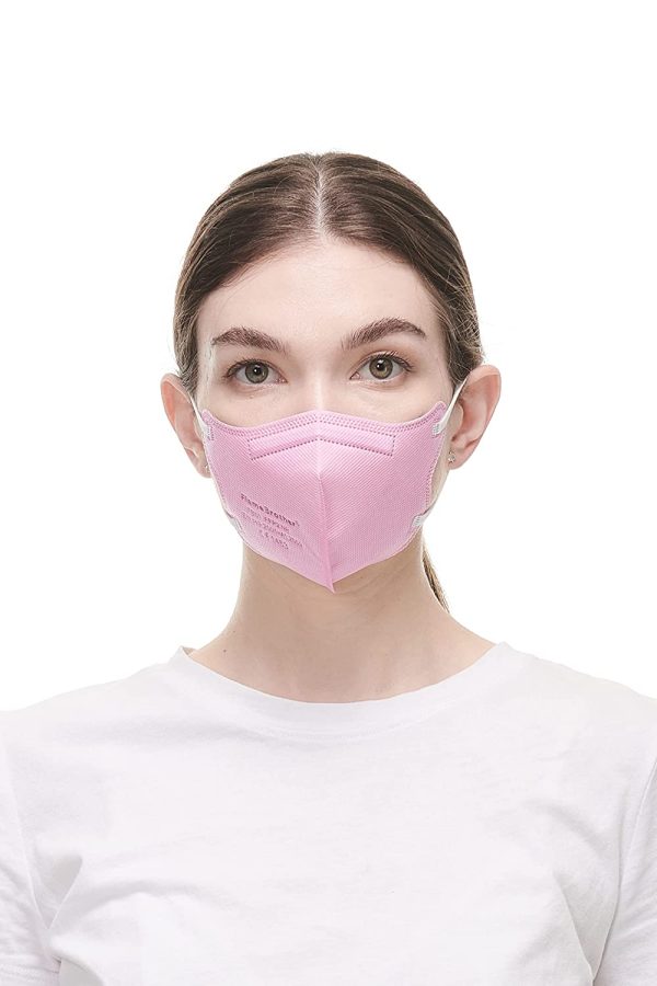 20 Mascherine FFP2 Rosa Taglia Piccola Small Size Certificate CE, Mascherina 4 Strati Senza Valvola, Maschera Facciale di Protezione Certificata e Sanificata, Face Mask con PFE??94-20 Pezzi - immagine 6