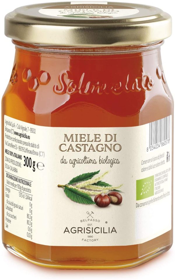 Agrisicilia Miele Di Castagno Da Agricoltura Biologica - 300 g