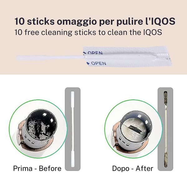 UpShell Cover iQos 3 duo / 2.4 -La custodia iQos professionale e protettiva + 20 cleaning stick iQos con Ebook (Cookie) - immagine 3