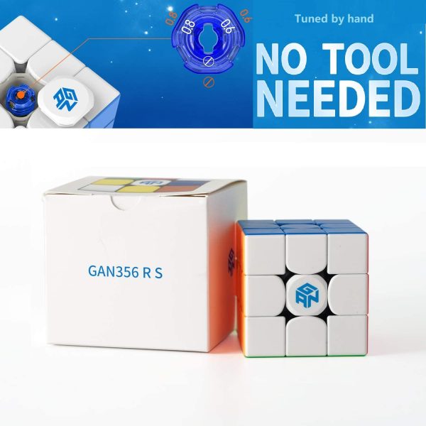 GAN 356 R S, 3x3 Cubo Velocit?? Gan356RS Magico Cubo Professionale Giocattolo Puzzle Stickerless Senza Adesivo - immagine 4