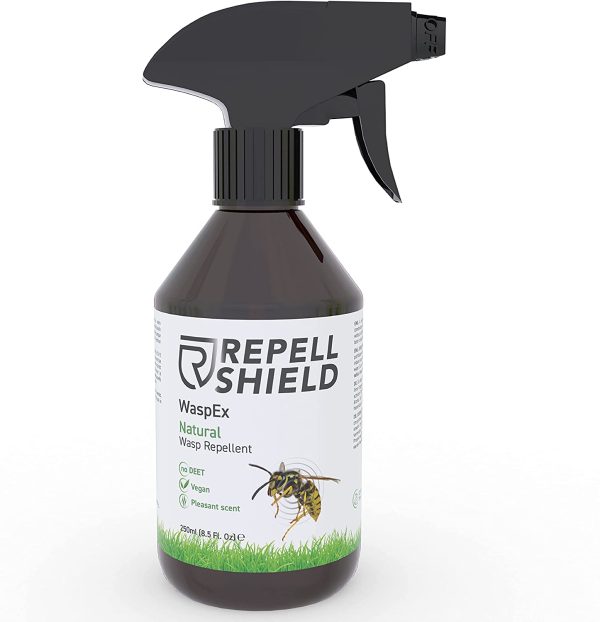 RepellShield Repellente Spray Vespe Api Naturale - Repellente Vespe Esterno e Nido Vespe - Repellente per Vespe e Calabroni a Lunga Durata - Alternativa Bio all'Insetticida Vespe e Calabroni, 250ml - immagine 7