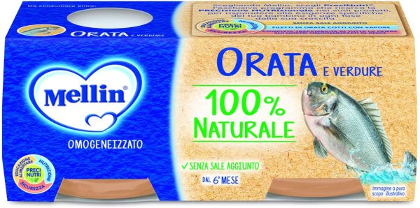 Mellin Omogeneizzato Orata e Verdure - Confezione da 24 Vasetti x 80 g - immagine 5