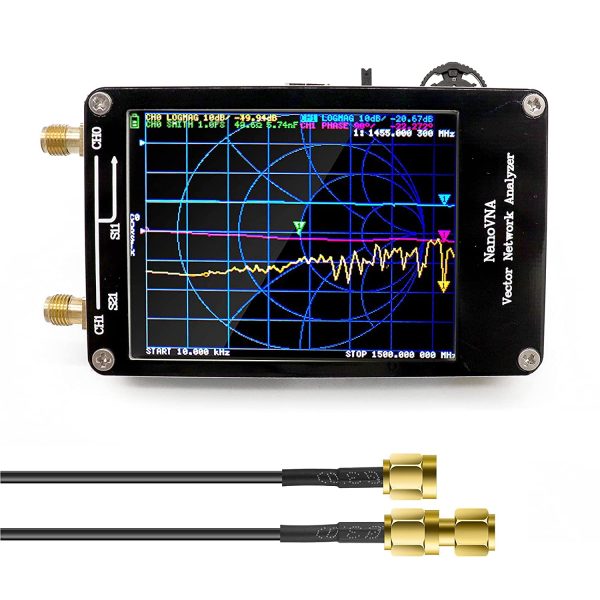 APKLVSR Mini Analizzatore di Rete Vettoriale NanoVNA, 50KHz-900MHz Display LCD Digitale da 2,8 Pollici Schermo Tattile HF VHF Analizzatore Antenna UHF Strumento Misurazione Dell'onda Stazionaria - immagine 5