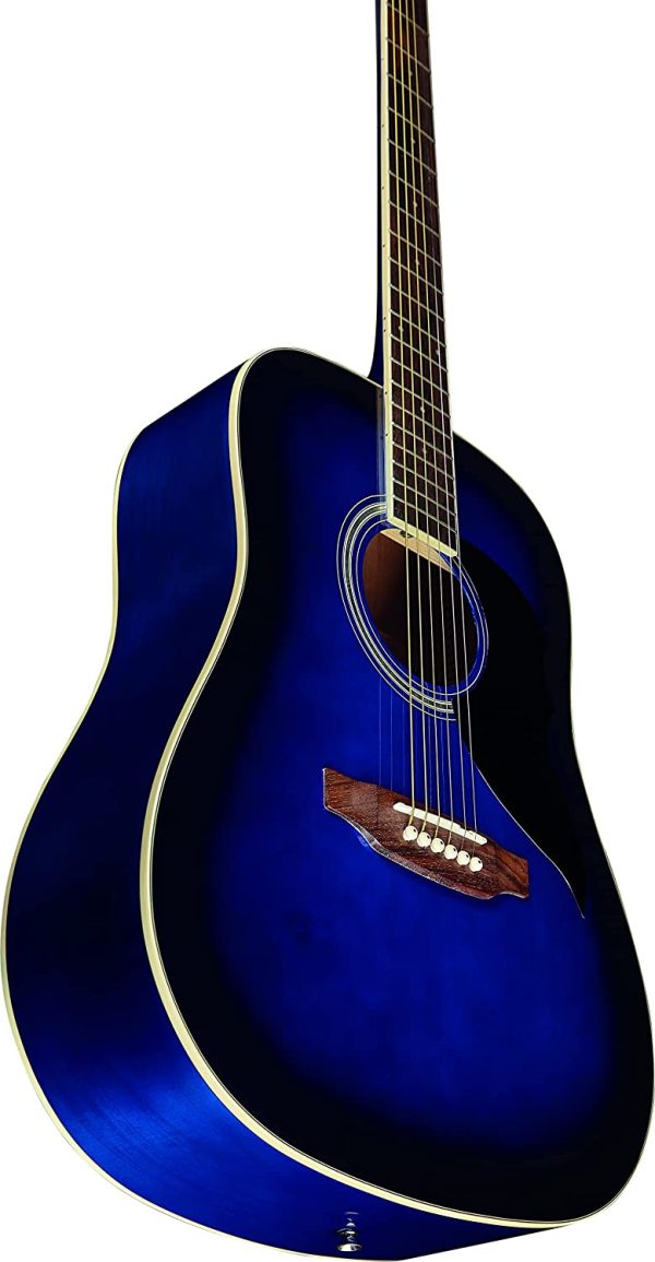 Eko GUITARS - RANGER 6 BLUE SUNBURST, Chitarra Acustica Serie Ranger, Colore Blue Sunburst - immagine 4