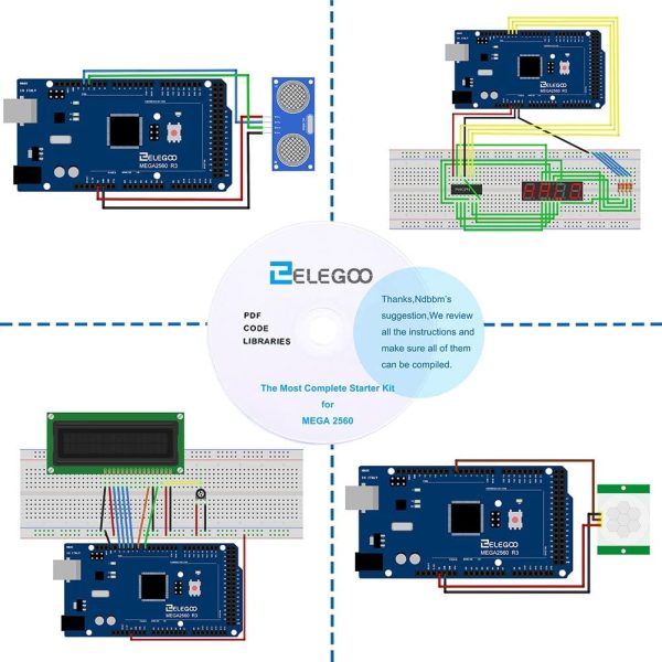 MEGA R3 Lo Starter Kit pi?? Completo con Tutorial Italiano Compatibile con i Progetti IDE di Arduino - immagine 6