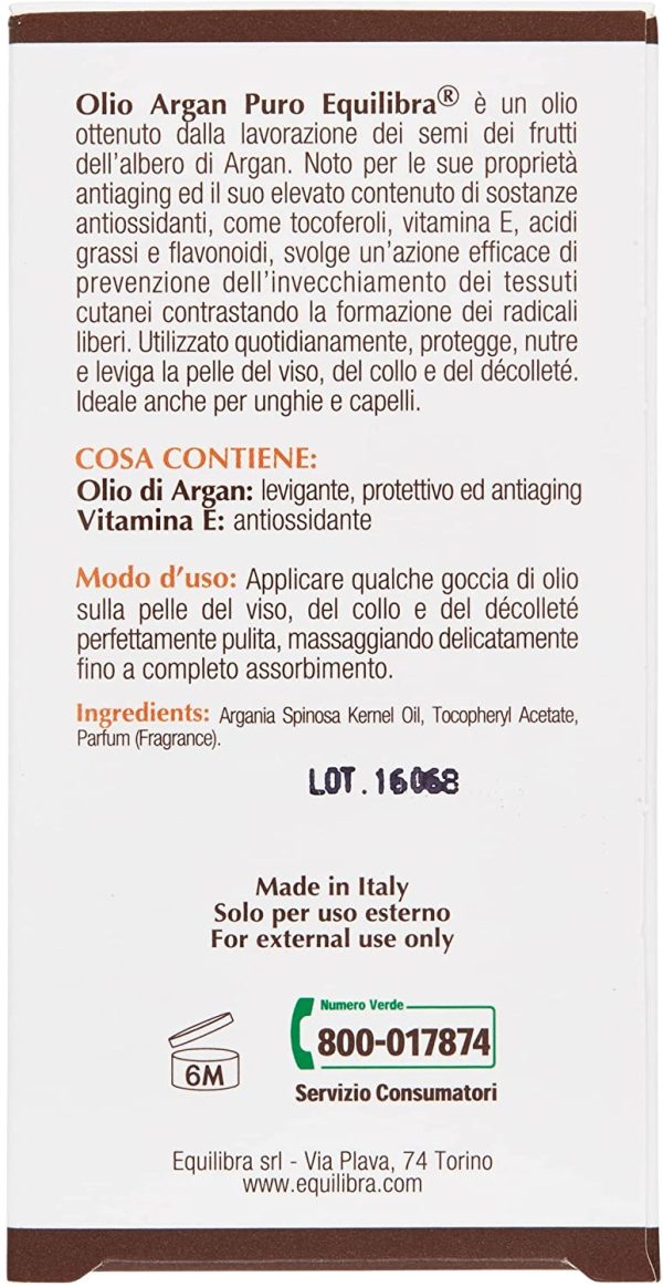 Equilibra Argan Olio Puro, 30 ml